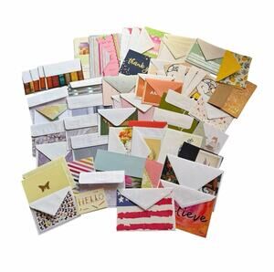 Assorted Stationery Lot Writing Paper Blank Note Cards Thank You Cards Envelopes